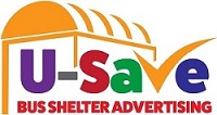 U-Save Bus and Tram Shelter Advertising Logo